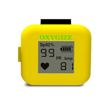Oxygize Premium Ring Pulse Oximeter Yellow
