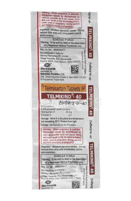 Telmikind 40 Tablet