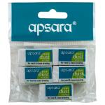 Apsara non dust regular eraser pack of 5